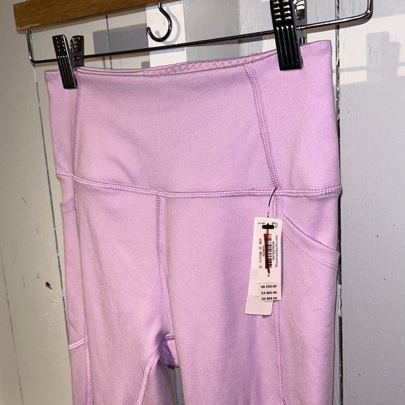 NWT Victoria’s Secret Leggings Women’s Size 2 High Ankle Lavender Pink - Picture 3 of 15
